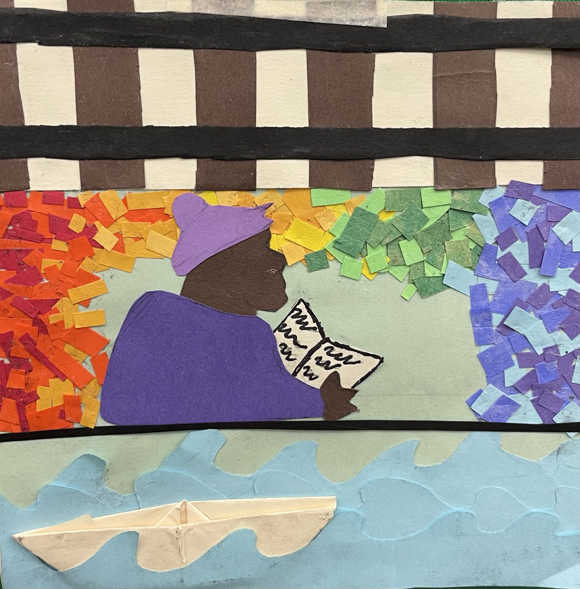 cateodonnell's tweet photo. 8th graders created their Freedom &amp; Slavery Quilt squares this week and wrote such thoughtful reflections. So proud of their artistry, curiosity, and compassion #StVrainStorm #USHistory https://t.co/IXQJip9F9Q