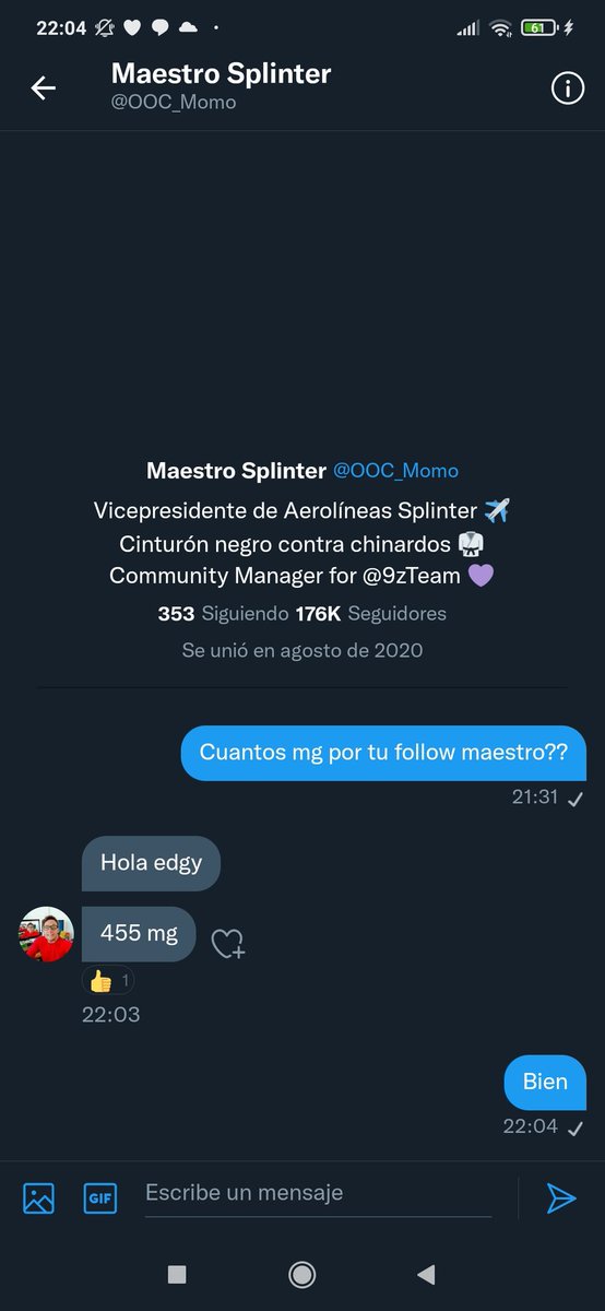 Compañeros splinter, aporten su gran mg para cumplir con este deseo.