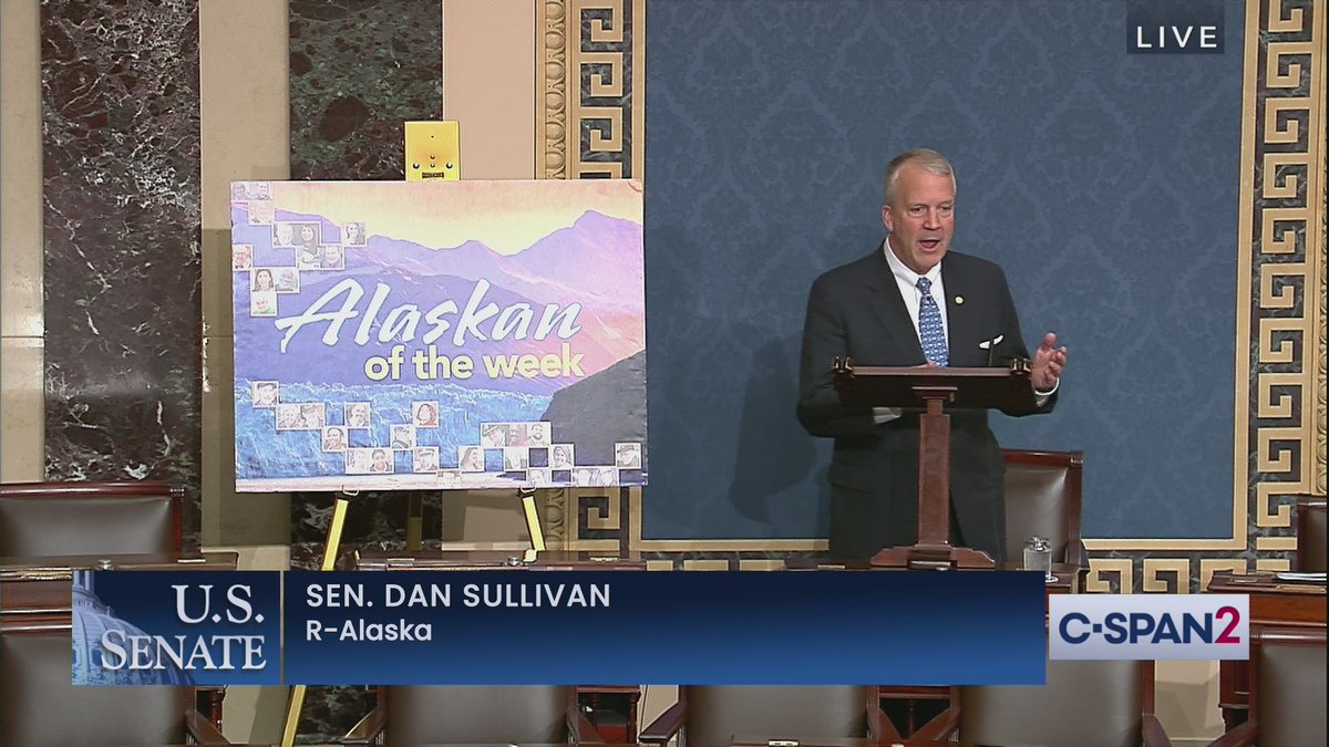 CraigCaplan's tweet photo. Happy Thursday. Senate adjourned for the week following the #AlaskanoftheWeek. https://t.co/ZjKytNAMHW