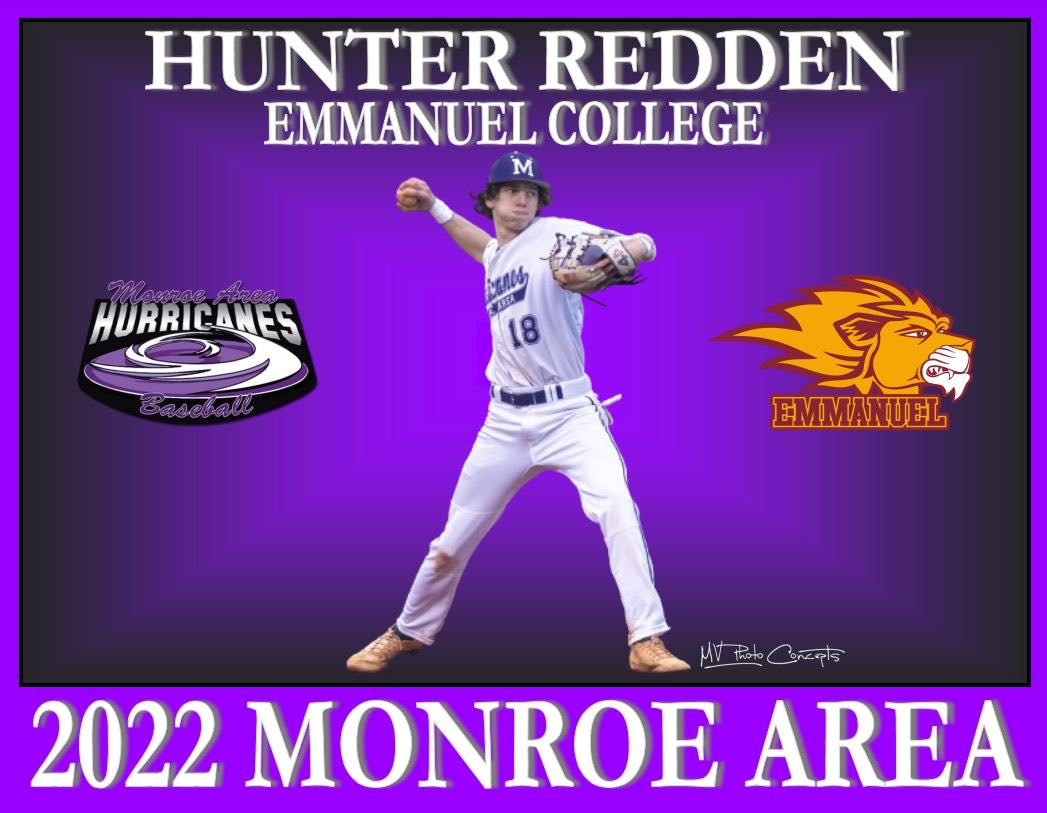 Hunter Redden has committed to Emmanuel!  Way to go, Hunter!!