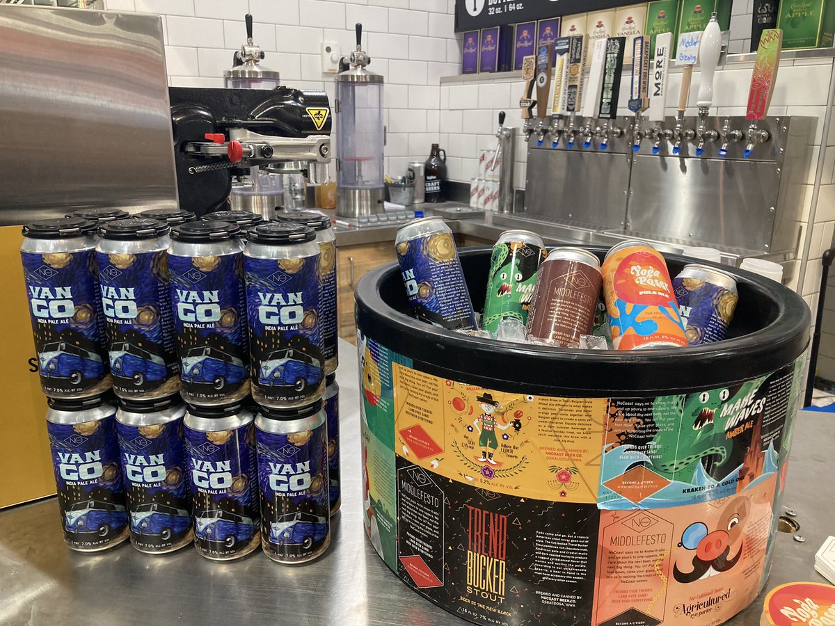 Sampling going on now <a href="/FourthCourtHV/">Fourth+Court Hy-Vee</a> #iabeer #dsm #downtown #samples #cans #pint #IPA #CraftBeer #hops #hoppy #NoCoast