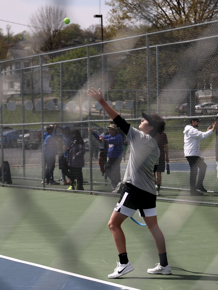 BobcatBiker's tweet photo. After falling to 0-7 in Third Singles Play, Freshman James Goggin mounted the most epic comeback in OVAC tennis tourney history, winning 9 straight games to win 9-7. Wow! #CHSBobcatTennis https://t.co/tsokh4C7sh