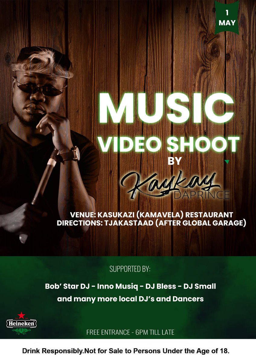 Hello Sanbonani 

I'm very excited and Thrilled to let you know that I'll be shooting my next music video this coming Sunday at Tjakastaad Kasukazi ( Kamavela)  Restaurant after Global Garage .