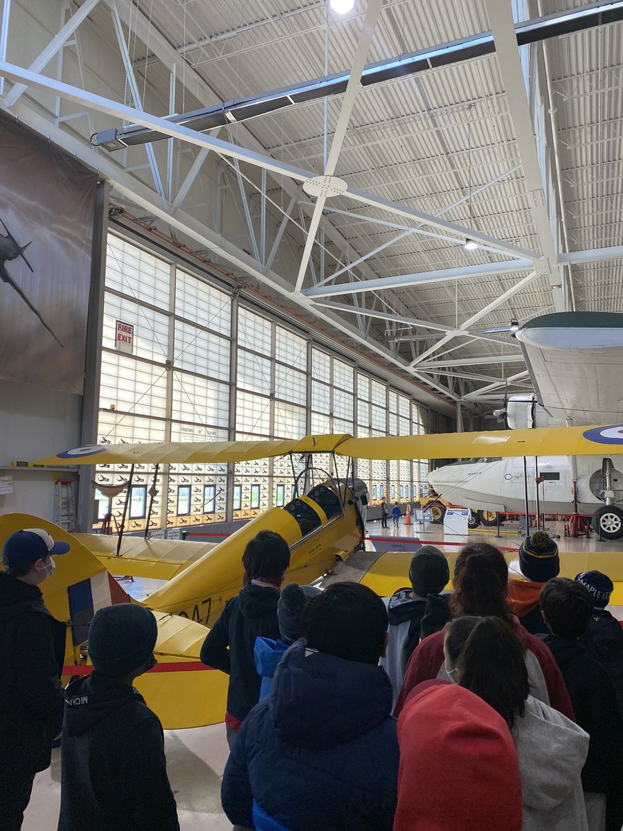 msnodwell's tweet photo. Today we were so fortunate to be able to visit the Canadian War Plane Heritage Museum. Students were so engaged in everything aspect of our visit. Thank for @CWHM for an experience we won’t soon forget. @JWBoichPS https://t.co/Uir1M8sQgS