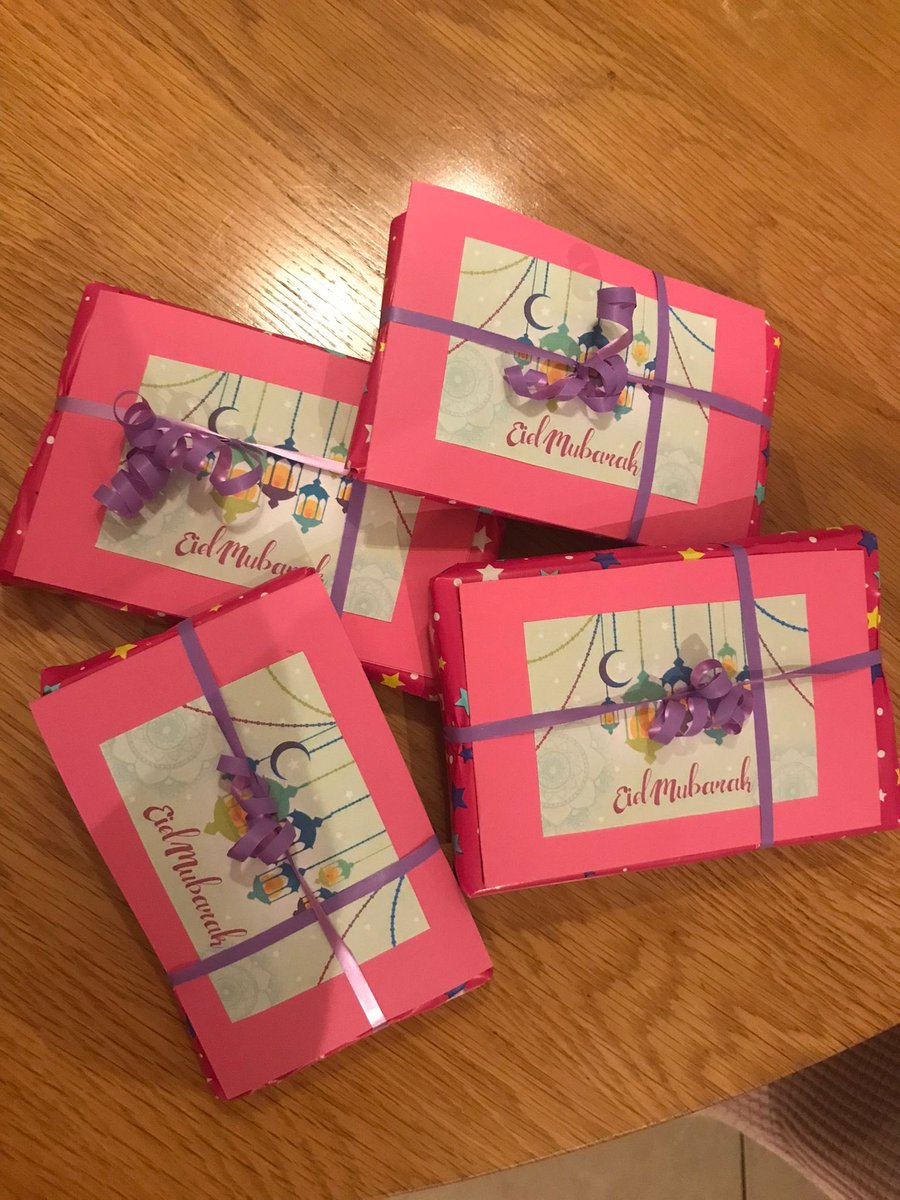 PresWexSET's tweet photo. Little gifts to mark the celebration of Eid for some of our EAL students this weekend. Wishing all of our school community a very happy Eid Mubarak 💫@PDST_EAL @PresWex https://t.co/VyK2ipZO9n