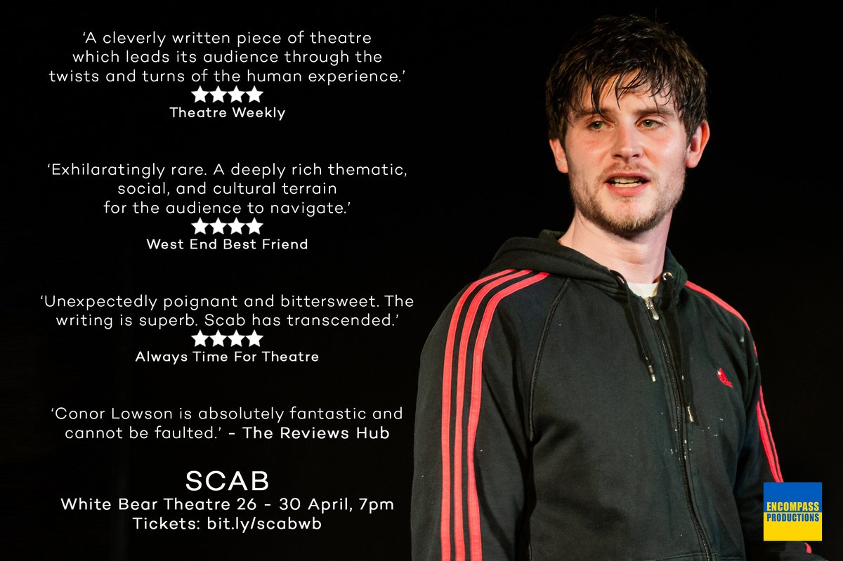 We've been astounded by the response to Scab, our headline play for Homecoming Theatre Festival. Only two shows left - grab your tickets while you can!

bit.ly/scabwb

#theatre #newwriting #londontheatre #HomecomingFest