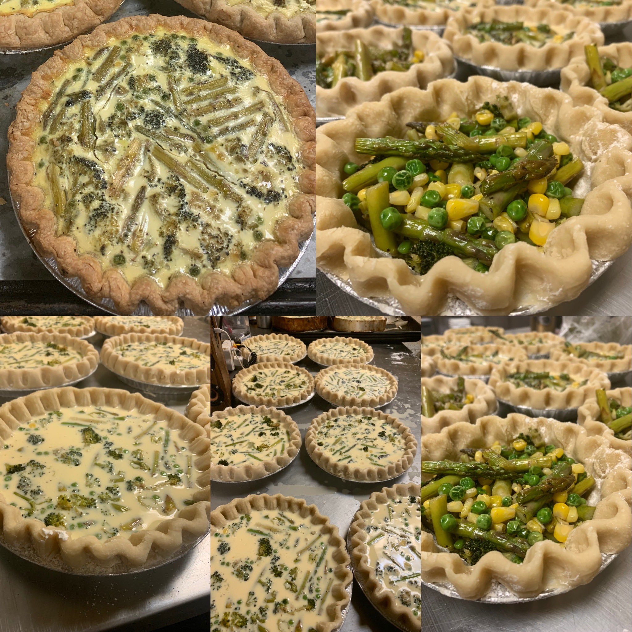 Acme Pie Co on Twitter "Spring Quiche Asparagus, English peas, roasted