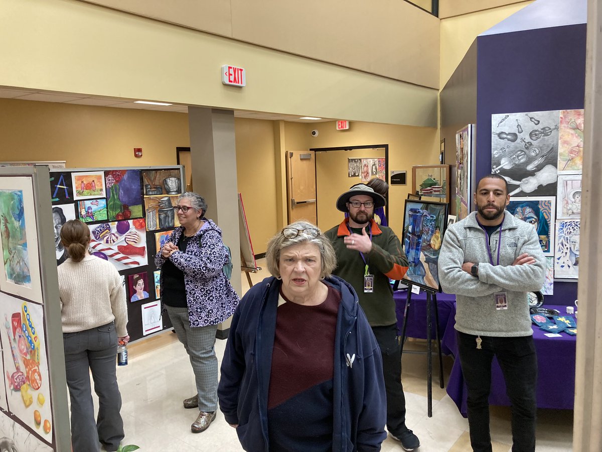 Showcasing our tremendous Senior artists at the Senior Art Show!  There is still time to come out and see first hand their amazing creativity. The show runs until 7 pm with awards ceremony at 6 pm.  #rangerpride