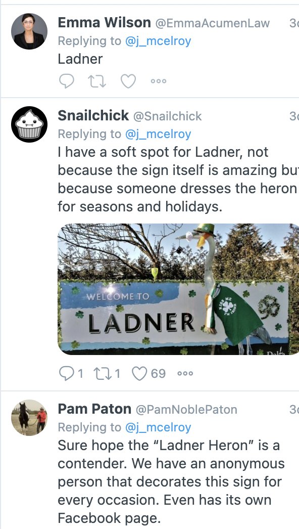 j_mcelroy's tweet photo. me: neighbourhoods within municipalities aren't included in the welcome sign rankings

ladner: https://t.co/3ronFGeOHG