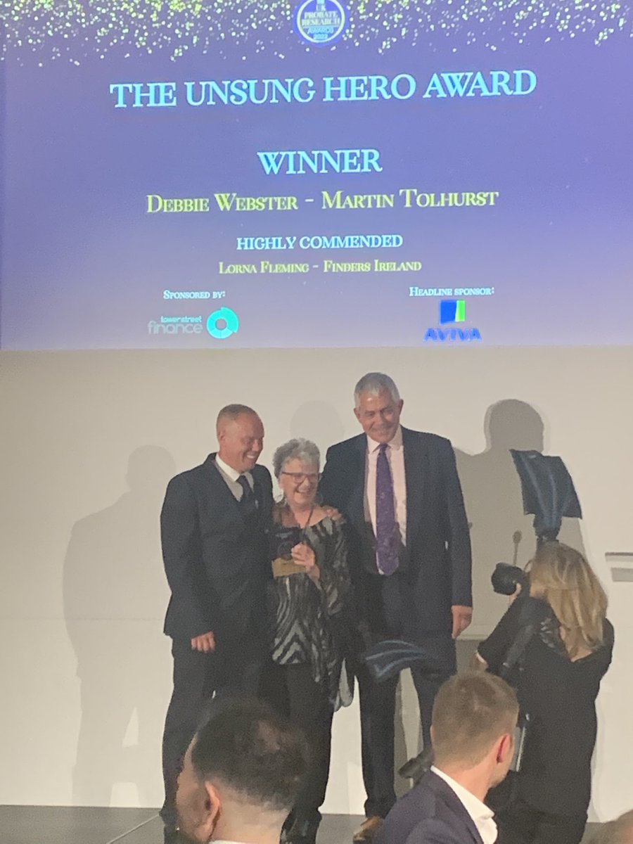 MartinTolhurst1's tweet photo. And the ‘Unsung Hero Award’ at tonight’s @AwardsProbate 
goes to…Debbie Webster! 🏆Congratulations Debbie, an asset to our Private Client Team and so well deserved! Woop go Debs!!! 🤩
#Probies #PRA2022 #TeamTolhurst #PrivateClient #ProbateSolicitors https://t.co/DrXLv0cgsQ