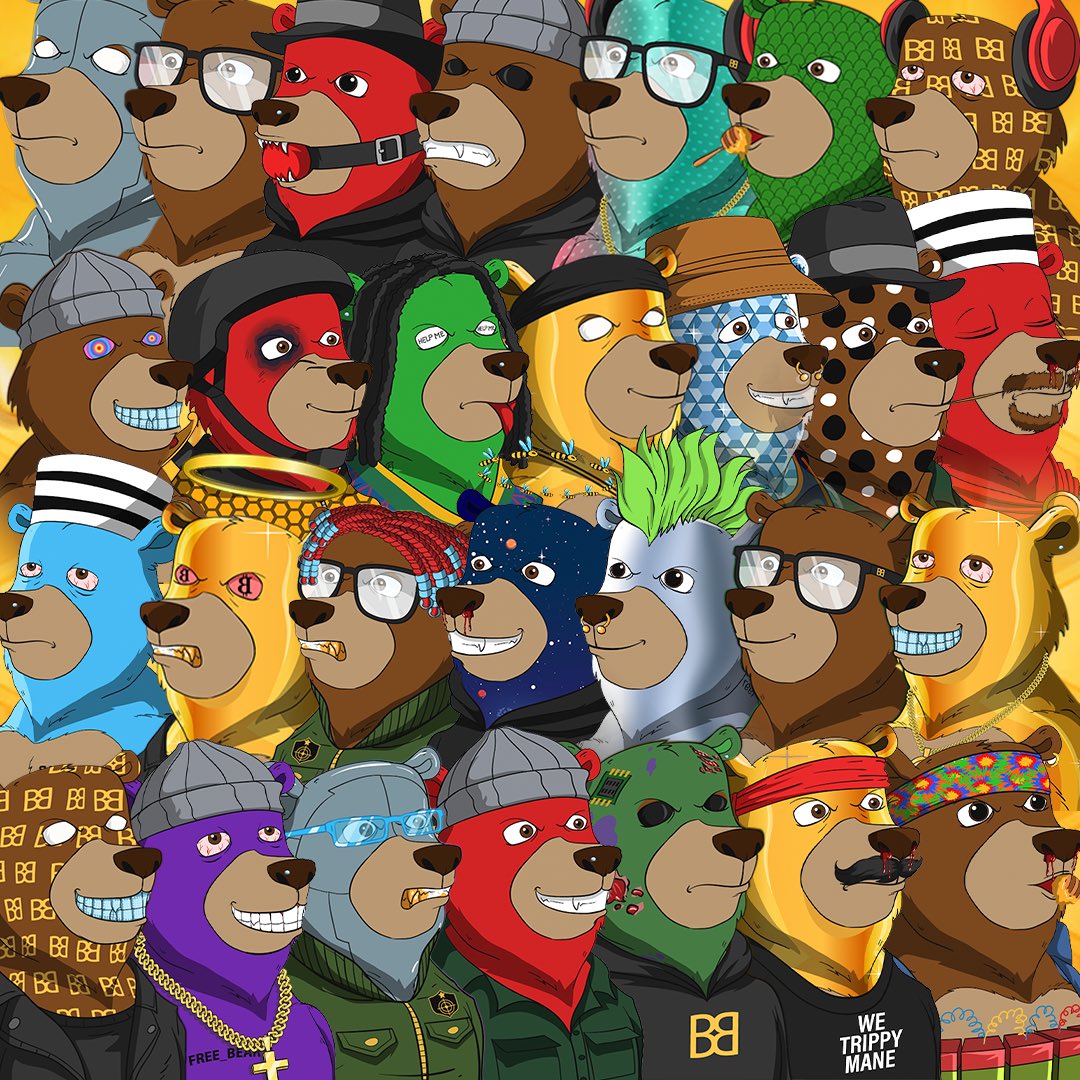 Ballerbearsnft's tweet photo. A strong community is one of a dope project’s main backbone 🐻 Today, we give a huge shoutout to our community members, you are all lit 🔥🙌

#NFTCommunity #Nftart #EthereumNFTs #cryptocurrency #digitalart https://t.co/f5VdzUzK0v