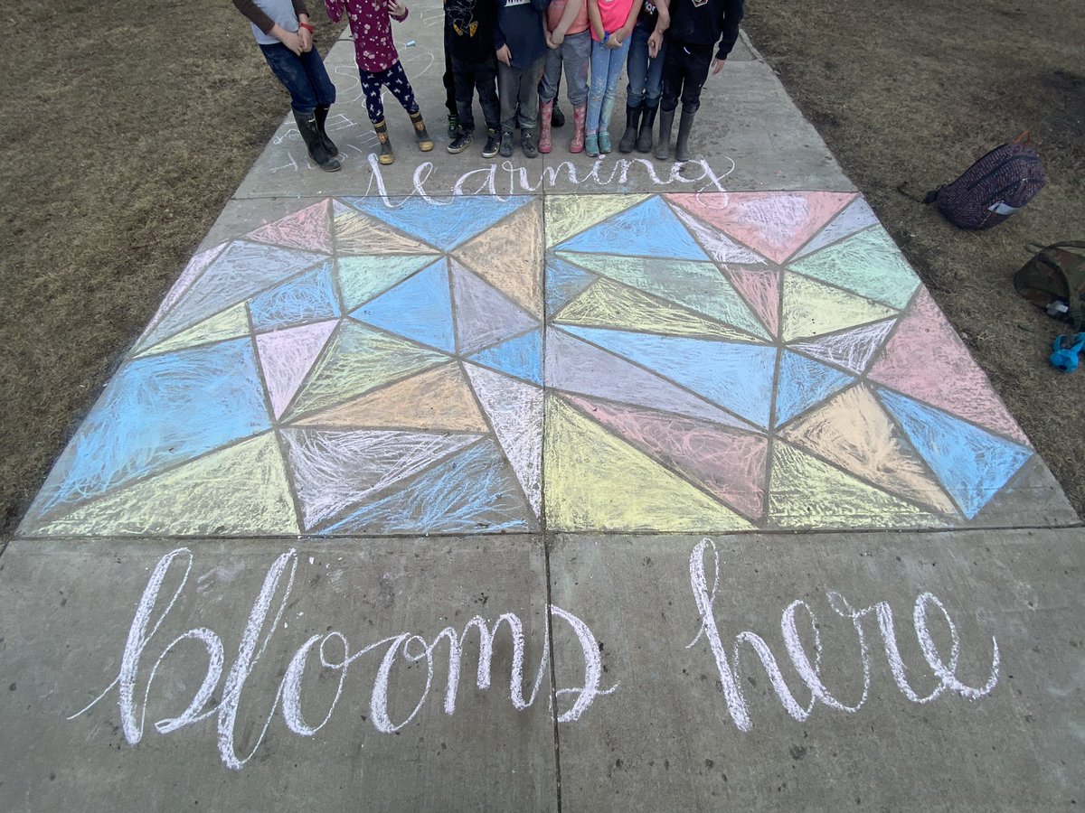 msfunk2's tweet photo. We hope our colourful message puts a smile on someone’s face today. The Kinders worked hard on it, despite the intriguing distractions of leaves and bugs making their way in and out of our artwork! #pssd #getoutside https://t.co/Bb8SwCghlu