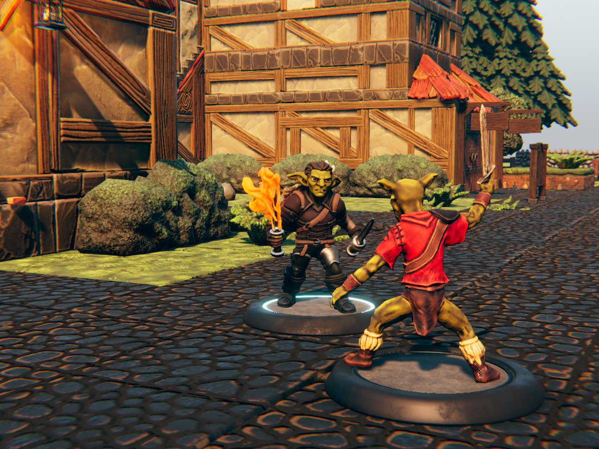 InvertedAxes's tweet photo. IT HAPPENED! We've been waiting to be able to import mini's to TaleSpire for a while now, and they finally launched a beta with Hero Forge! 

I present to you GRUB, in all his glory!  Next week we'll be showing off all the updated mini's for the party during our regular stream https://t.co/z60i3HctPl