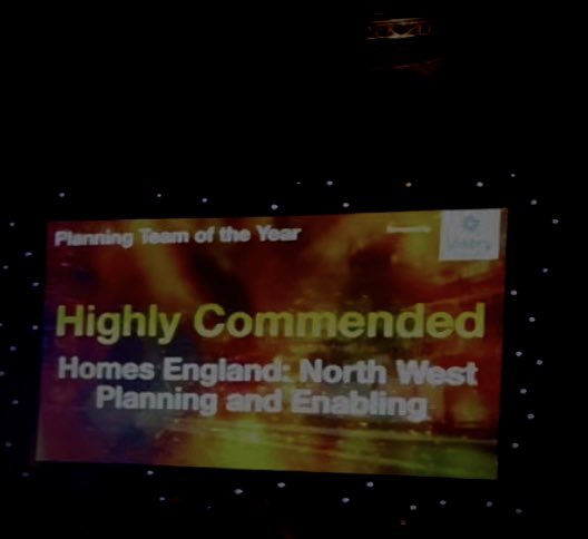 Unbelievably proud and massive congratulations to the <a href="/HomesEngland/">Homes England</a> NW Planning and Enabling Team. Highly commended out of the 6 finalists for planning team of the year #NWResiAwards #makinghomeshappen