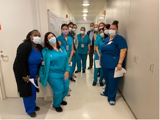 Impressive DMB rounds at Chelsea Oncology Infusion led by Diana Colon charge RN. John Mato, RN Director of System Oncology gave a big thumbs up to the team for the great progress made.