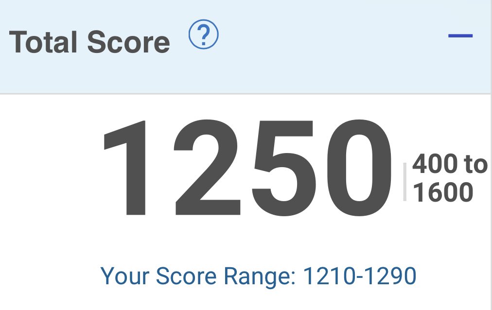 Proud to say I scored a 1250 on my first SAT attempt (680 Math, 570 English) <a href="/CoachTieri/">Augie Tieri</a> #TheHatterWay