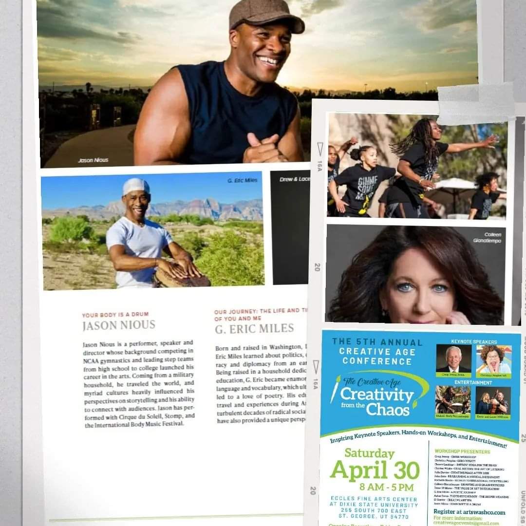 See you in St. George, UT this weekend for the Creative Age Conference.  <a href="/molodilive/">MOLODI</a> will get the energy going with a performance in the morning and I'll lead a breakout workshop in the afternoon.  Let's go!

#creativeageconference #molodi #gimmesomemo #eatmoreart