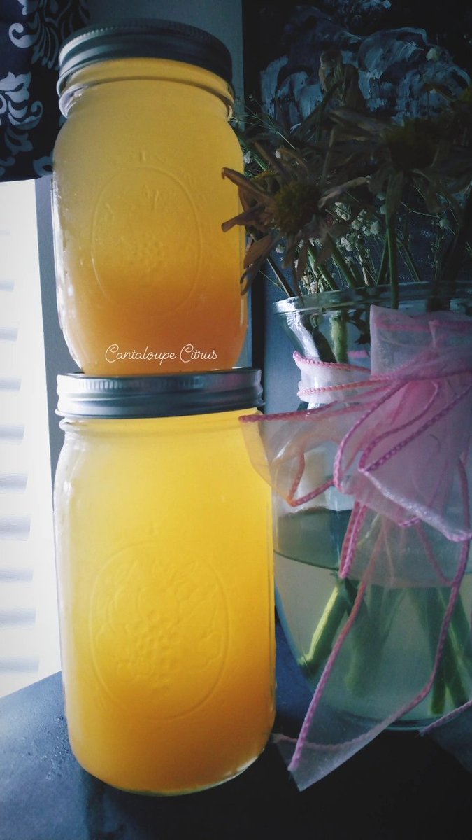 CitrusSpins's tweet photo. Cantaloupe smells so next time I am going to switch up the process.

It tastes like candy. I don't use a lot of sugar in any of my mixes. The fruit naturally does its thing.

My first time with this fruit. 🧃🍈 https://t.co/JrThylSmaL