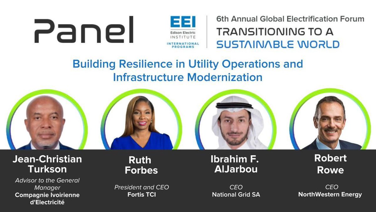 SaudiEnergy's tweet photo. م. إبراهيم الجربوع الرئيس التنفيذي لـ #نقل_الكهرباء التابعة لـ #السعودية_للكهرباء ، يستعرض مبادرات الشركة الاستراتيجية لتطوير وتحديث الشبكة، في المنتدى العالمي للكهرباء 6th Annual Global Electrification Forum  الذي ينظمه  @EEI_Intl بمشاركة قادة شركات الكهرباء الكبرى عالمياً. https://t.co/actwXiLKsP