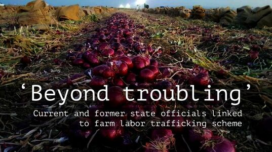 er1ca826's tweet photo. Georgia officials linked to farm labor trafficking scheme 
Workers suffered unsanitary quarters/work camps with little/no food, limited plumbing, no safe water. Conspirators are accused of raping, kidnapping, attempting to kill workers or their families. 
https://t.co/9zH21Alc8B https://t.co/3rqKyLbGdL