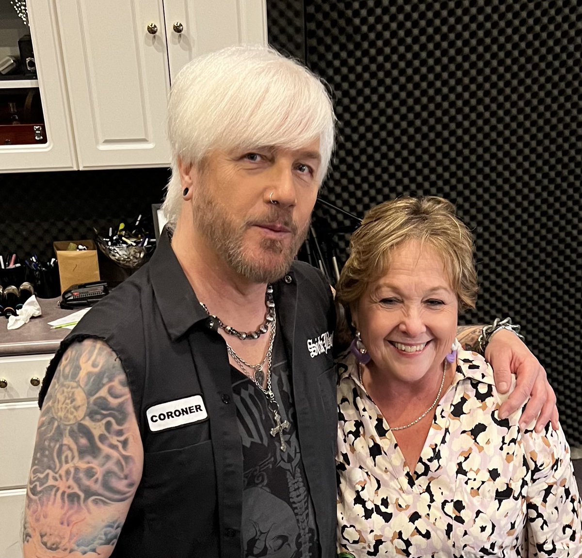 ZenithNashville's tweet photo. Look!  It’s our very own Bev McCann with @brittinghambass in the Zenith Studios #Nashville #Cinderella #bretmichaels #cheapthrill https://t.co/c5FAQXPsEB