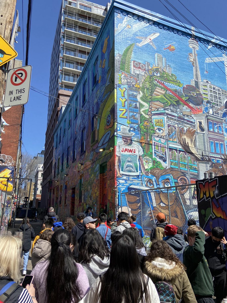 Last stop for the <a href="/Ridley_College/">Ridley College</a> gr. 7/8 Toronto trip was Graffiti Alley, which was amazing. On our way home. It was a great trip!