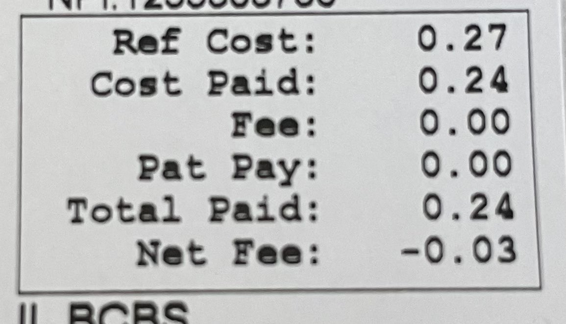 Wanna know why I’m fighting to hard for PBM reform? Here is a prescription I just filled. This is absolutely enraging. 24 cents total reimbursement.