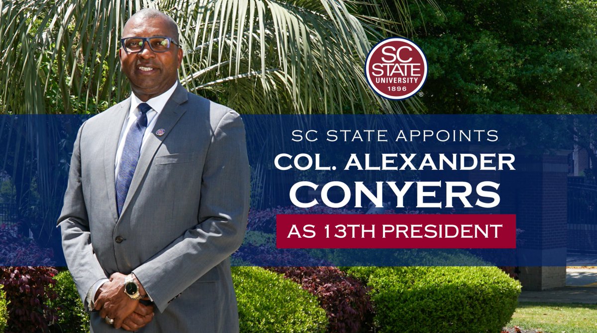 I am honored to serve as the 13th President of <a href="/SCSTATE1896/">SC State University</a>!