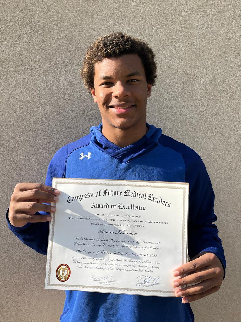 I want to thank <a href="/FutureDocsNow/">National Academy of Future Physicians</a> for allowing me to meet dedicated and hardworking students with the same interests as me while also allowing me to meet excelling doctors and physicists who have mastered their work. I’m grateful to have been part of this wonderful experience.