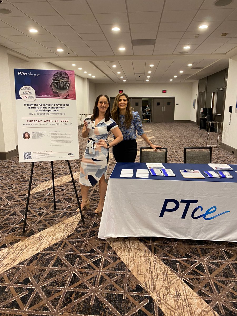 On Tuesday, we had a session on Schizophrenia at CPNP 2022! Thank you to everyone who attended in-person and virtually, our amazing faculty presenter, and our funder, Alkermes, for supporting this program! #CPNP2022 #PTCE #FreeCE #CEcredit #ContinuingEducation #pharmacy