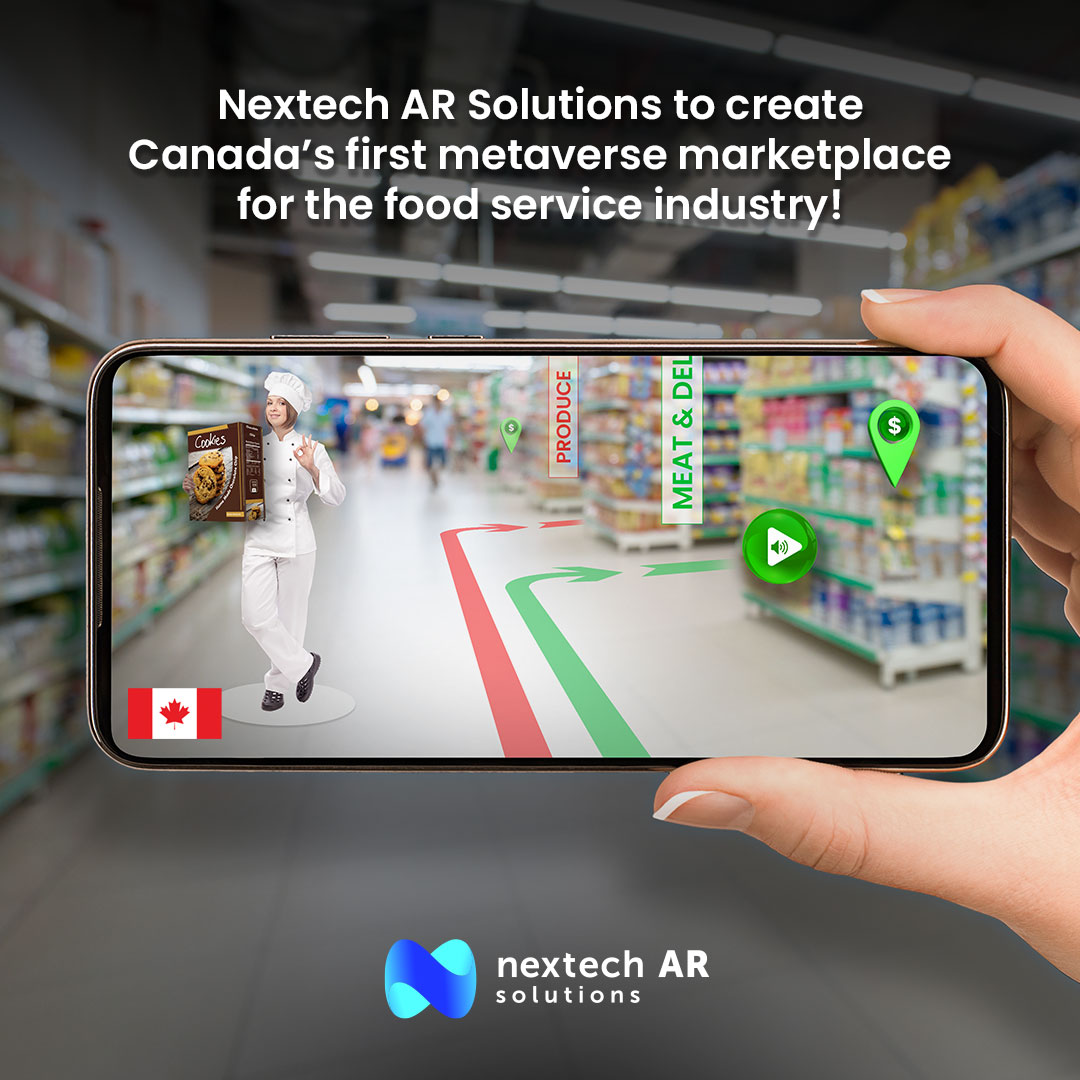 Nextech_AR's tweet photo. Restaurants Canada has teamed up with Nextech AR Solutions to create Canada’s first metaverse marketplace for the food service industry!
Find out more:
https://t.co/wQKDFNNEbU
#Metaverse #MetaverseNews #ARitize #restauranttech #foodtrends https://t.co/0F16zw7xO3