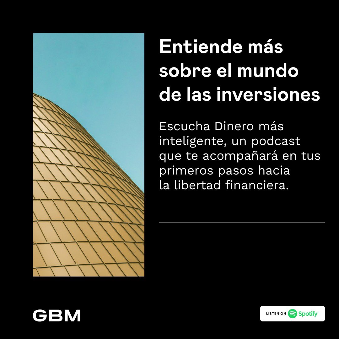 ¡Felicidades @GBMplus por el lanzamiento de su podcast #DineroMasInteligente! 

Les deseo mucho éxito y sobre todo que muchos mexicanos los escuchen y eso nos ayude a cambiar nuestro país.

spoti.fi/3y7PhuW