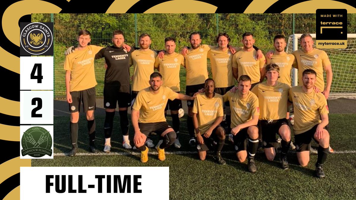 GlasgowSaintsFC's tweet photo. Full Time in Beith and it’s Glasgow Saints who take all three points in the rearranged @FairPlayFound @gcclfootball fixture. ⚜️🙌🏼
#glasgowsaints #gsfc #gccl #Nohate https://t.co/v6fwBDRP6g