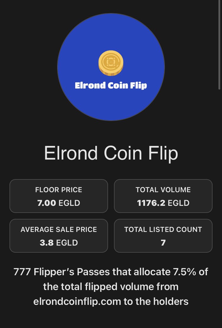 The @elrondcoinflip community is INSANE! <a href="/adriansofian_/">763426</a> paying it forward by collecting LKMEX from other holders for a 500k giveaway! 🤯

Then holders sent too much LKMEX 😂 Looks like there will be a 2nd community funded giveaway!

Get on this flip ship.

elrondcoinflip.com