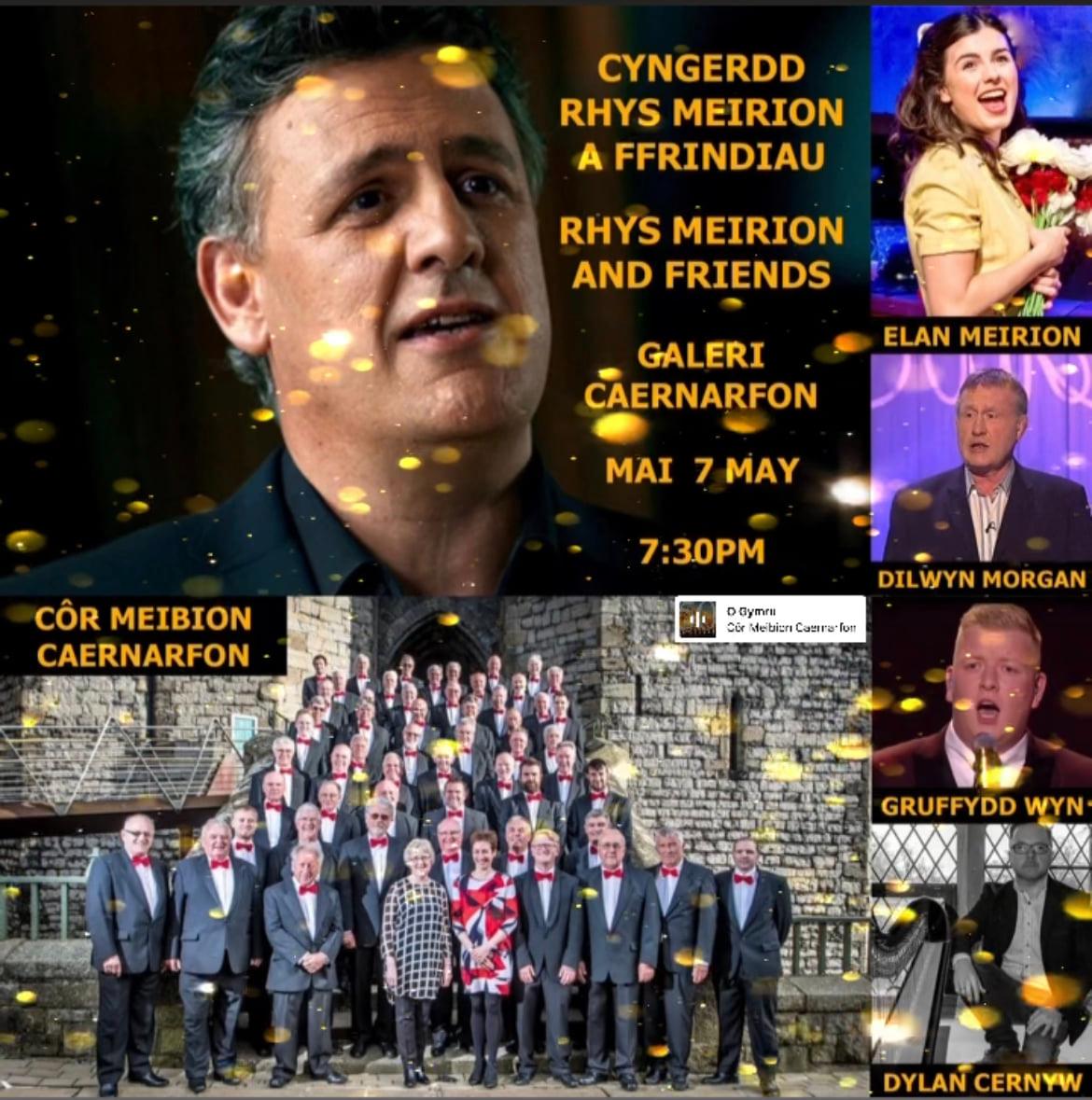 Fedra ni ddim disgwl cael canu ar lwyfan unwaith eto!Ar y 7fed Mai byddwn yn rhannu'r llwyfan gyda sêr y Gogledd, Rhys Meirion, Dylan Cernyw, Elan Meirion, Gruffydd Wyn, Menna Rhys a Dilwyn Morgan.
On the 7th May we'll have the honour of sharing the stage with these talented Gogs