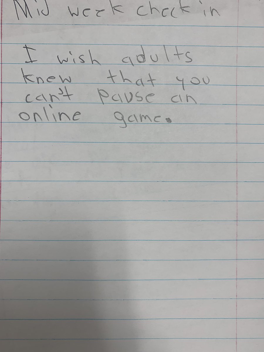 dee_nice__'s tweet photo. I asked my students what they wish adults knew/understood about being a middle schooler. 

Here are some of highlights: https://t.co/JSrM3wtFdR
