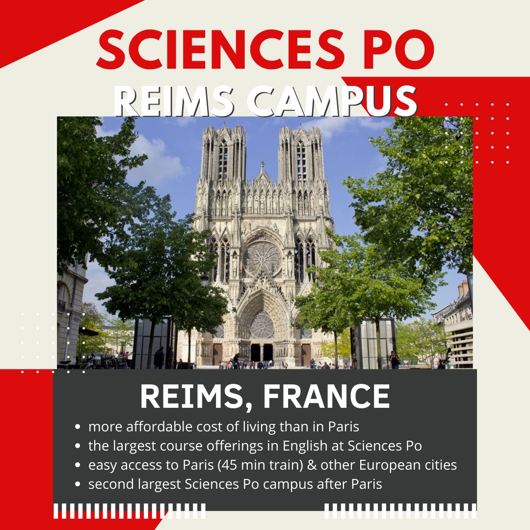 School Spotlight: Sciences Po - Reims Campus 🇫🇷
Are you interested in studying abroad in France?
The Reims Campus is perfect for you!
*
*
*
Learn more about the Reims Campus at:
studyabroad.marquette.edu
