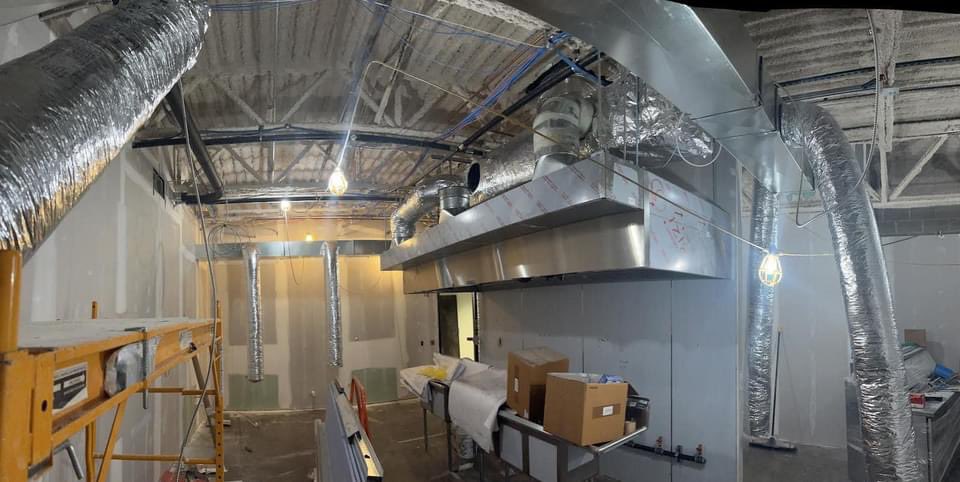 Just a sneak peak on a little project we’ve been working on upstairs at the Maryville University Hockey Center. More info soon! #upstairsKitchen #FalconsNest 🍔🌭🥪🍕💪❤️😎