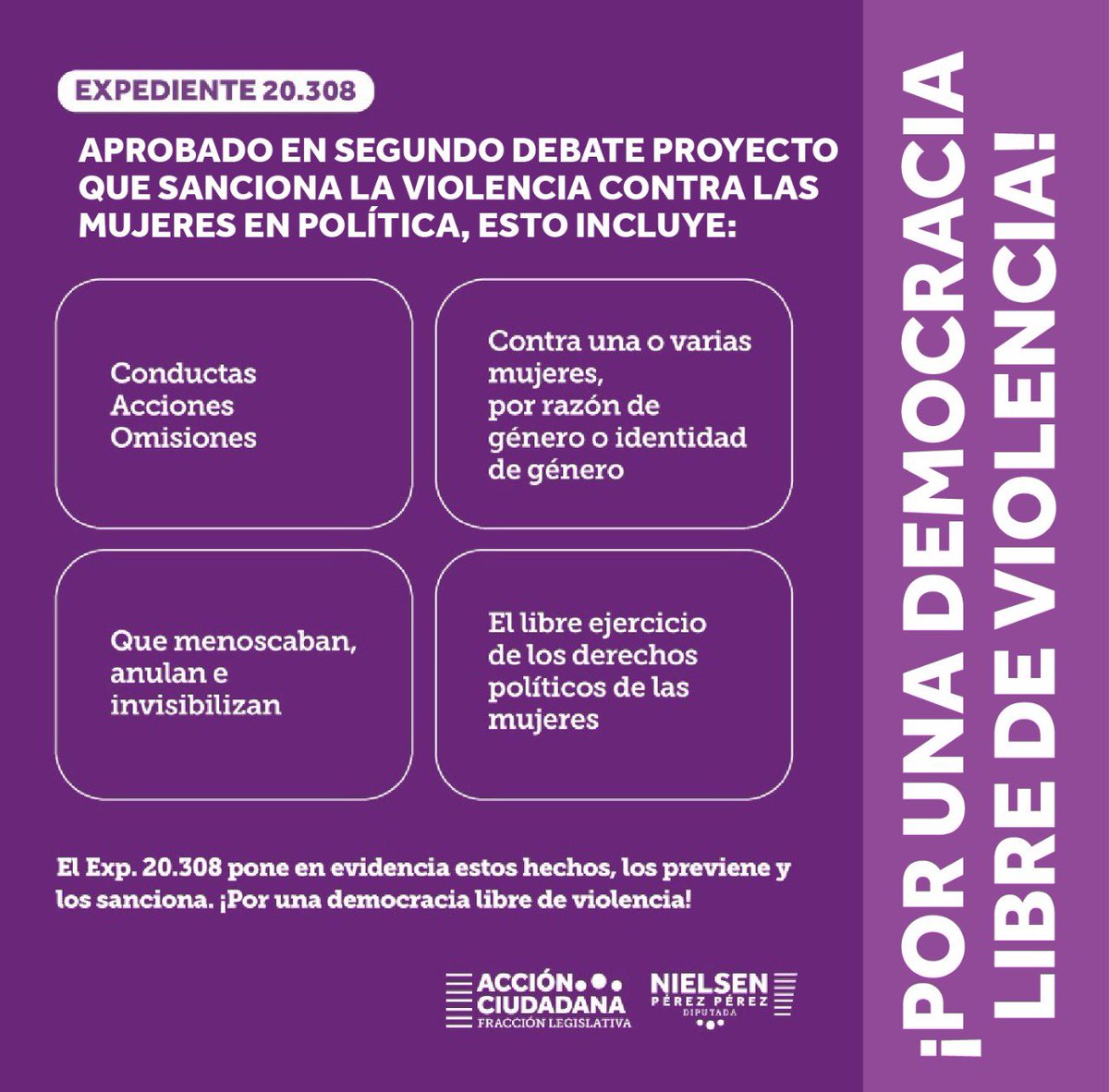 Esto incluye la Ley de violencia contra las mujeres en la política (2/2):