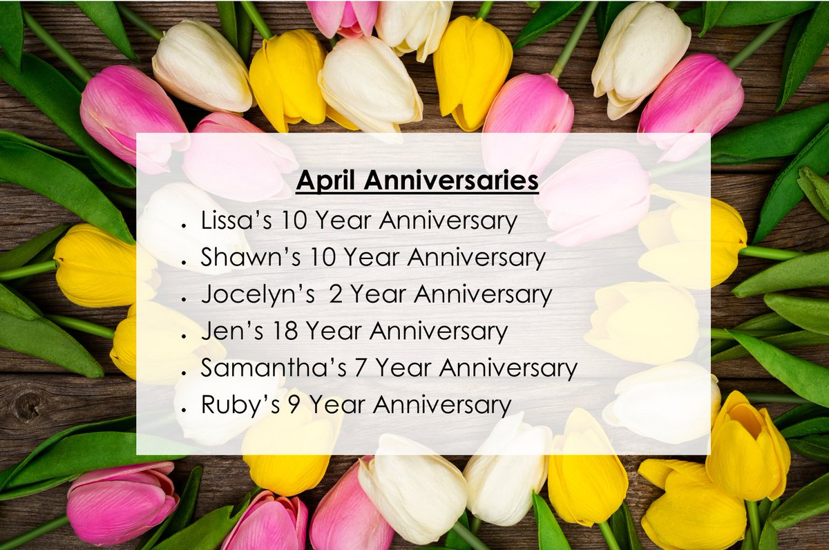 We are thrilled to celebrate so many wonderful #VisionCrew anniversaries this month.  You truly make the Vision team second to none!