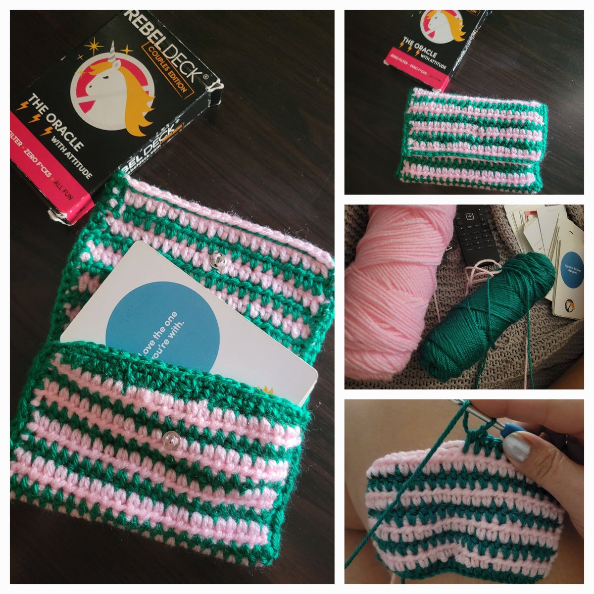 Hiitzzzme's tweet photo. Crochet Tarot Card Holders 📨
#crochetcardholder #tarotcardholder #crochetersoftwitter #lovemyhobby🧶 #makerofthings #tarotmeetscrochet #angiesayzzztarot https://t.co/09yDMU343R