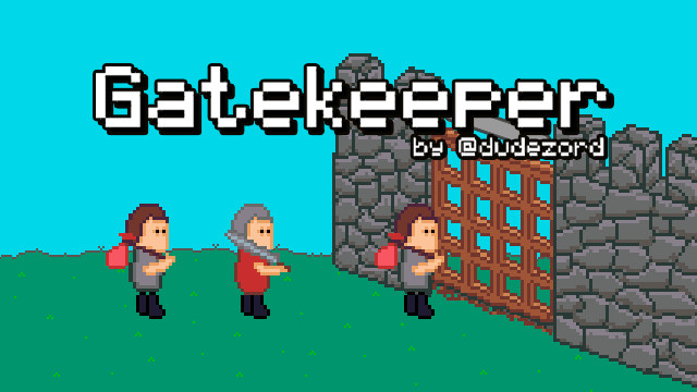 Hello #gamedev Twitter,
I just finished my first <a href="/OneGameAMonth/">#1GAM Challenge</a> today! The theme was "Portcullis".
I documented everything on my brand new blog: dudezord.github.io/projects/Gatek…
Let me know what you think! :)
#GodotEngine #pixelart