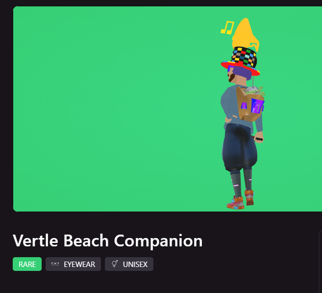 Raffling off many Vertle Turtle Beach Companion <a href="/decentraland/">Decentraland</a> wearables RIGHT NOW LIVE
To Enter:
- Retweet This Post
- Tag 2 friends
- Enter Twitch.tv/kevinonearth999 and message the "secret code" in chat (if someone is willing to tell you 🙃)
