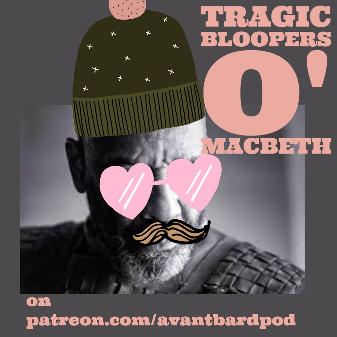 AvantBardPod's tweet photo. New bloopers for our latest episode are up on https://t.co/a96n26G29q! 
Of course we only take this serious film seriously. 
Of course.

#podcastbloopers #Bloopers  #thetragedyofmacbeth #Macbeth  #Shakespeare https://t.co/8eNgOszDth