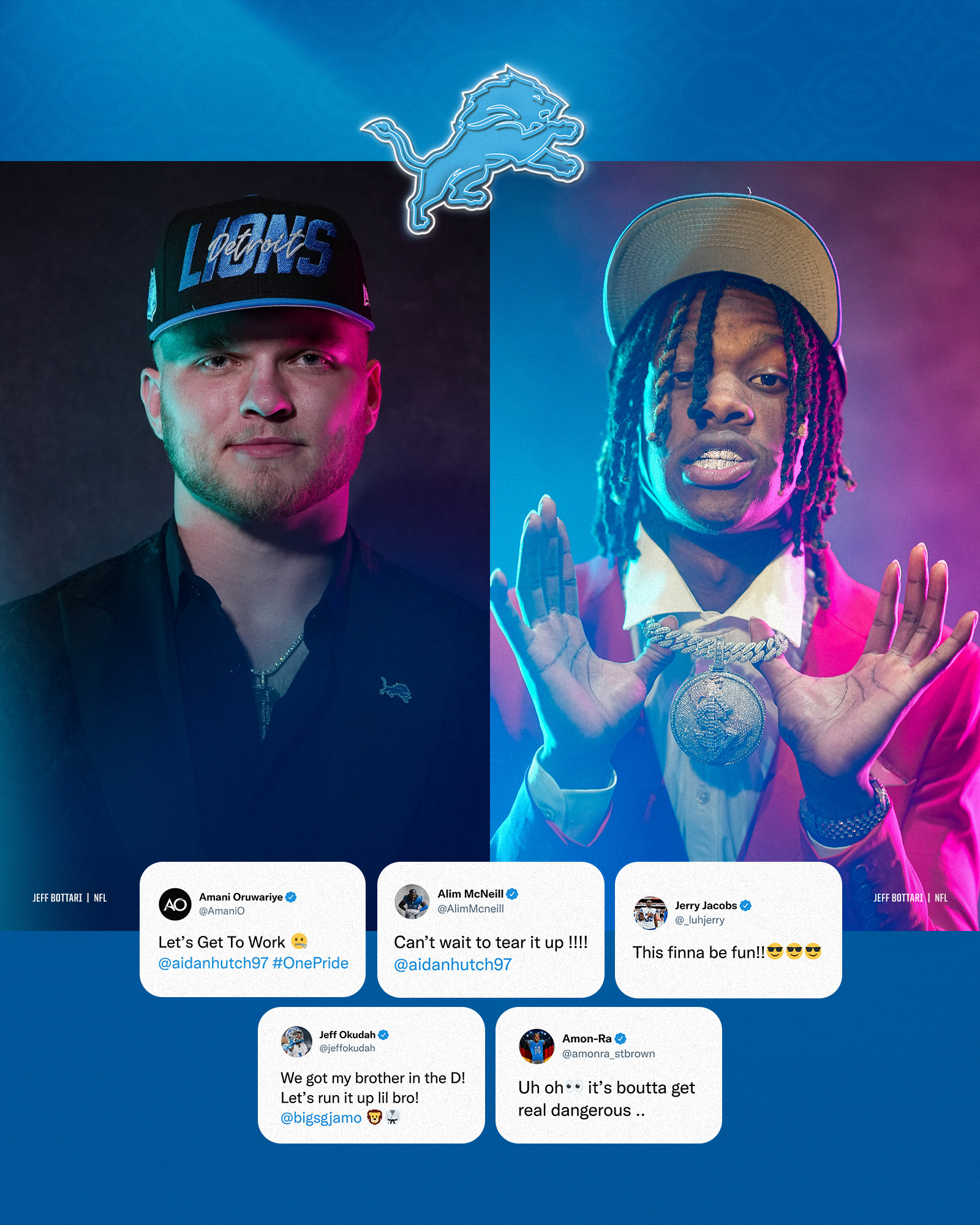 Detroit Lions on Twitter: "A warm welcome into the Pride! @aidanhutch97  @bigsgjamo https://t.co/wuXXOUS8sQ" / Twitter