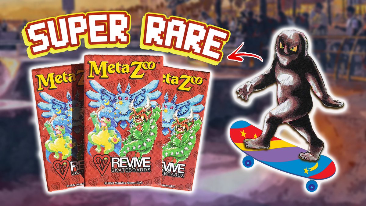 InvaderSqwid's tweet image. I was SO stoked to open these @MetaZooGames &amp;amp; @reviveboards promo cards! One of my favorite MetaZoo products ever so far 🛹

These cards look incredible and have the potential bro be incredibly rare!

#revive #skateboard
Check out my unboxing ⤵️⤵️⤵️
youtu.be/4LYtpGnvngw