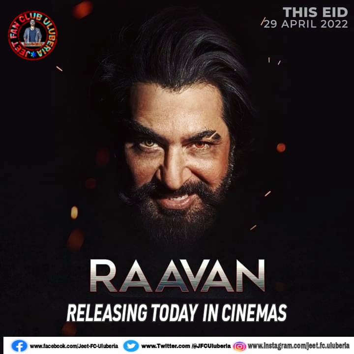 JFCUluberia's tweet photo. Finally the date has arrived
Raavan releasing today. Experience action in a different form &amp; flavour. 

Watch Raavan in your nearest theatres and let us know was the wait worthy?

#Raavan #ThisEid #29thApril https://t.co/h0CNBCUCsz