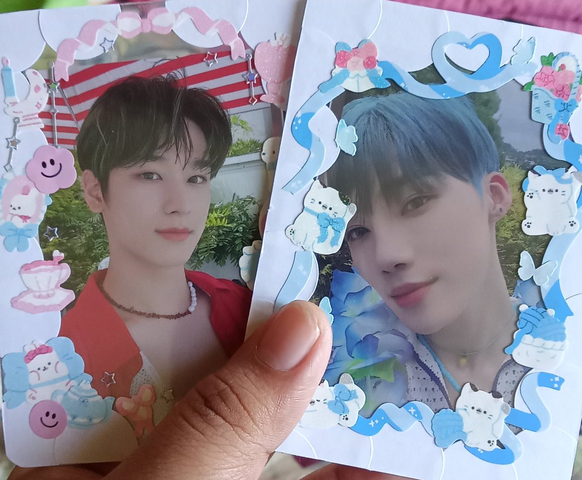 00498z's tweet photo. 💌: @llinering to: @00498z 
📮: deco toploaders

💬 haii tysm for responding soonest. they're home na nd they both fit best w my junew pcs, tysm for packing it w care + freebies. will transac w u again sometime or another, see u around 💗

[ #tyuntsfb ] https://t.co/2upMIT4dbu
