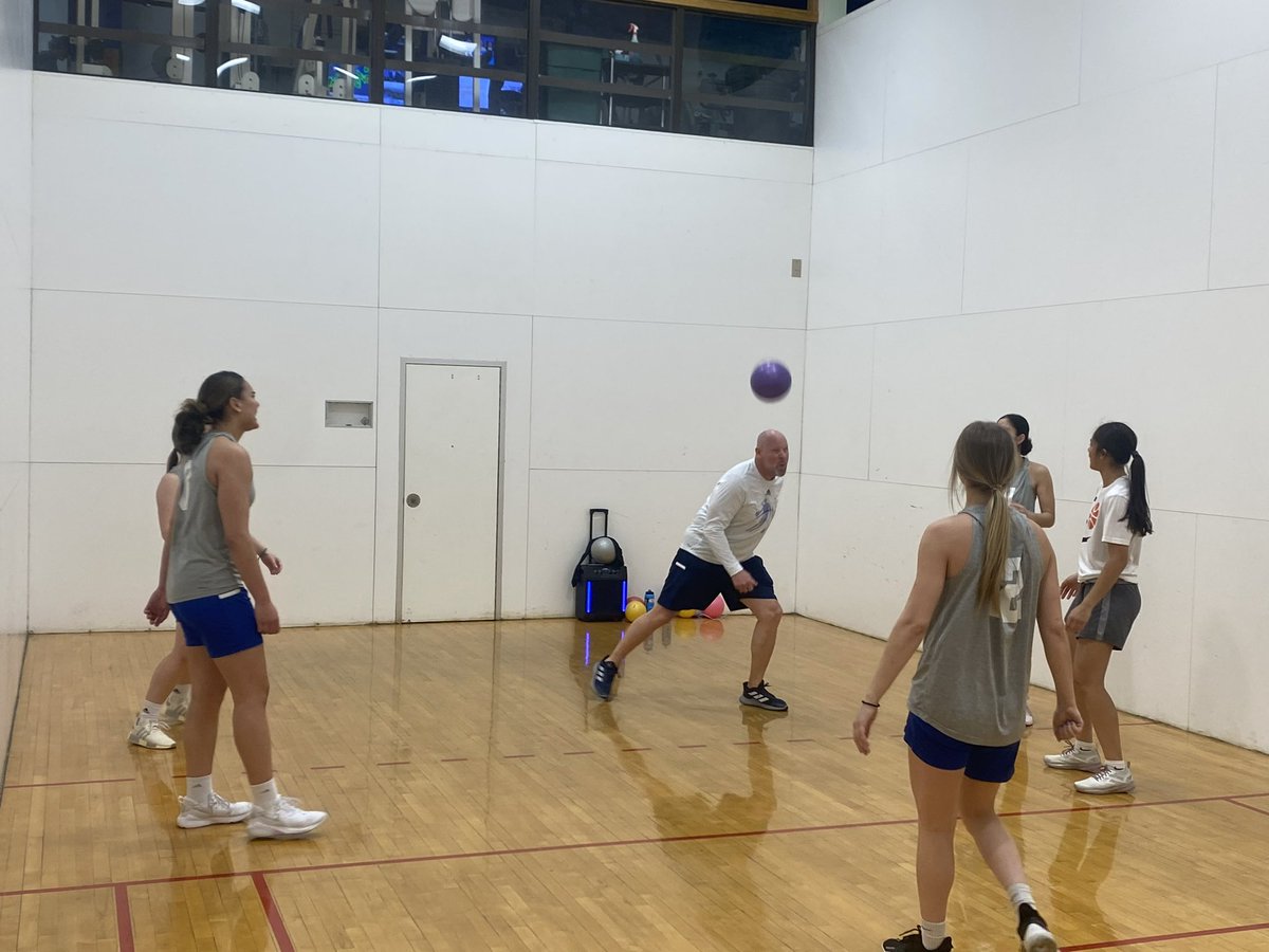 Todays workout was Dodge Ball and some other type of agility work. 😂. Videos to follow. “WE DO” @MilesCC_WBB