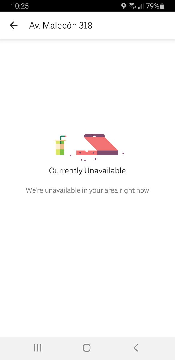 alfadum's tweet photo. @Uber_Support acabo de hacer un pedido por Uber eats y al ingresar a ver el estado de la entrega me sale esto sin opción ha revisar el pedido ya realizado https://t.co/s26vyaxOLE